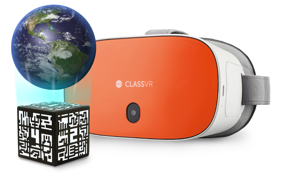 ClassVR 255 Headset with cube and globe