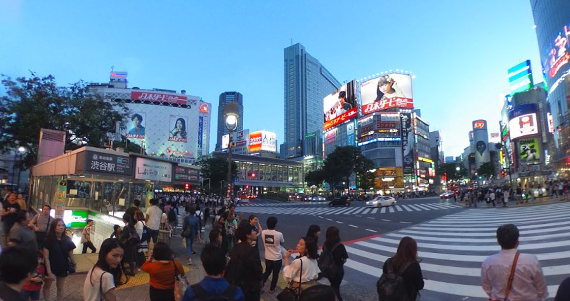 Shibuya Road Crossing 360 VR photo from Japan