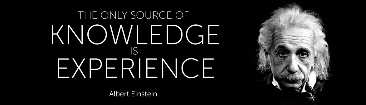 Albert Einstein Knowledge Experience Quote