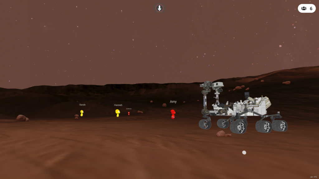 Perseverance rover on Mars VRroom